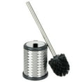 thumbnail image 7 of Bath Bliss Self Closing Lid Toilet Brush and Holder 2 Pack Replacement Brushes in Stainless Steel Swirl, 7 of 7