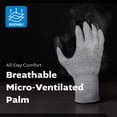 thumbnail image 4 of Grey Span-Nylon Glove - Black NITRILE Foam Palm coated M, 5 pairs, 4 of 8