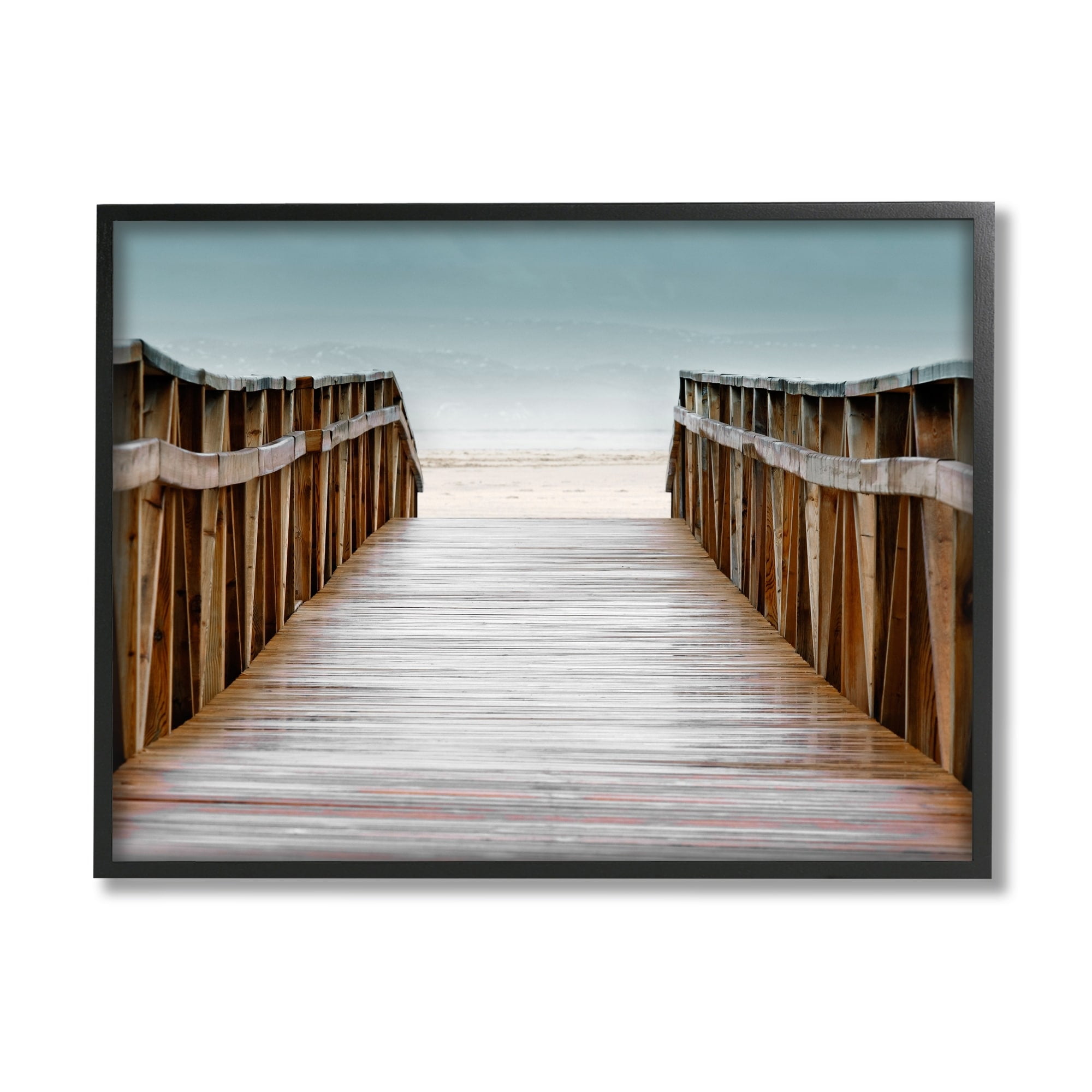 Stupell Industries Beach Boardwalk Wooden Waterfront Pier Ocean Coast, 20 x 16,Design by Danita Delimont