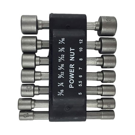 

Ana 5-12mm Magnetic Hex Nut Driver Bit Set Metric Drill Socket Impact Wrench