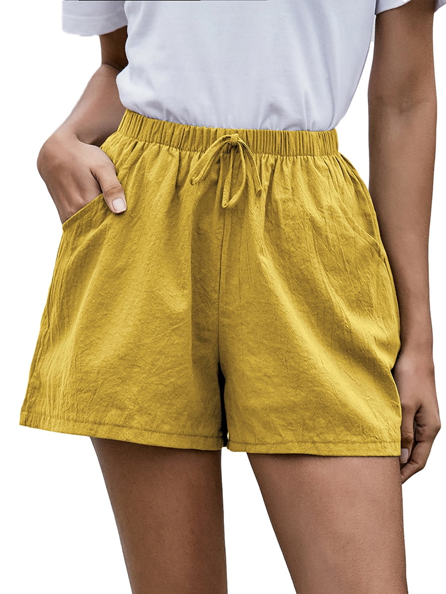 yellow hot pants shorts