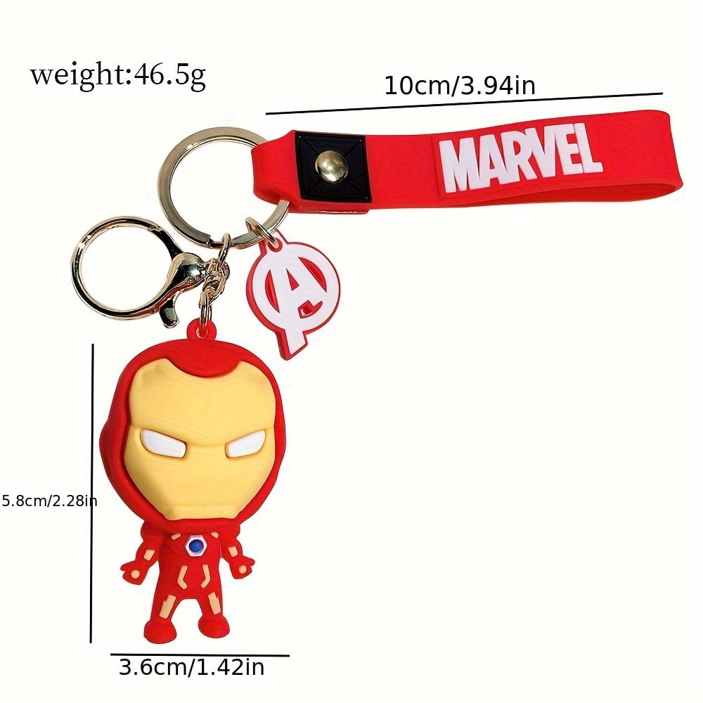 UME Marvel Superheroes 3D Silicone Keychains Spider-Man, Hulk