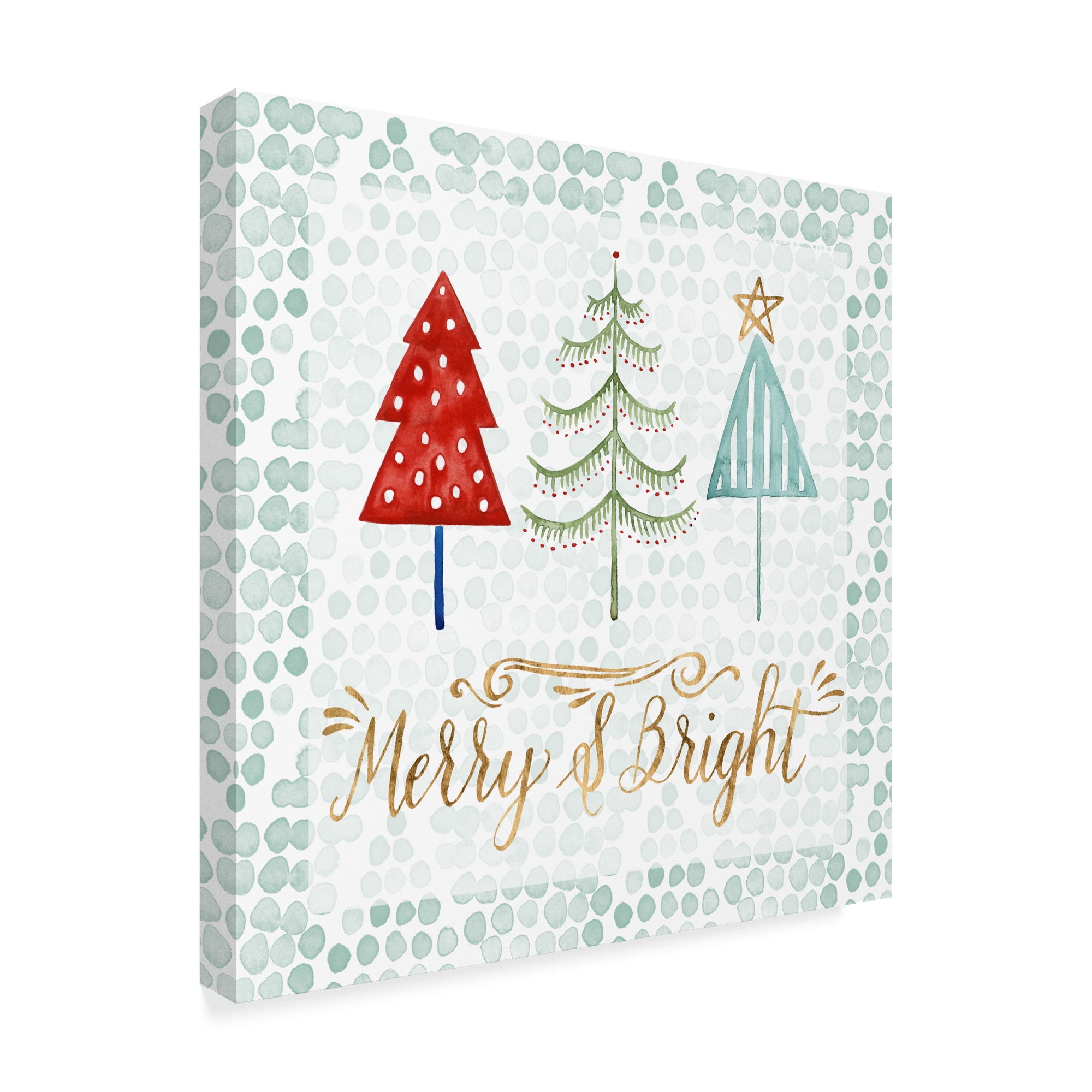 Trademark Fine Art 'Christmas Tree Whimsy III' Canvas Art by Grace Popp