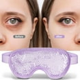 Minzimin 1Pack Cooling Eye Mask with Gel Bead, Reusable Cold Compress