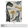 thumbnail image 4 of Orinice Dinosaur Tree Person Warm Lightweight Blanket Soft Fleece Blankets All Seasons Excellent Hand Feel for Living Rooms Sofa Decor Cow Gifts 40x50in, 4 of 6