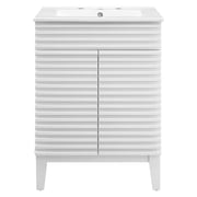 Render Bathroom Vanity White White