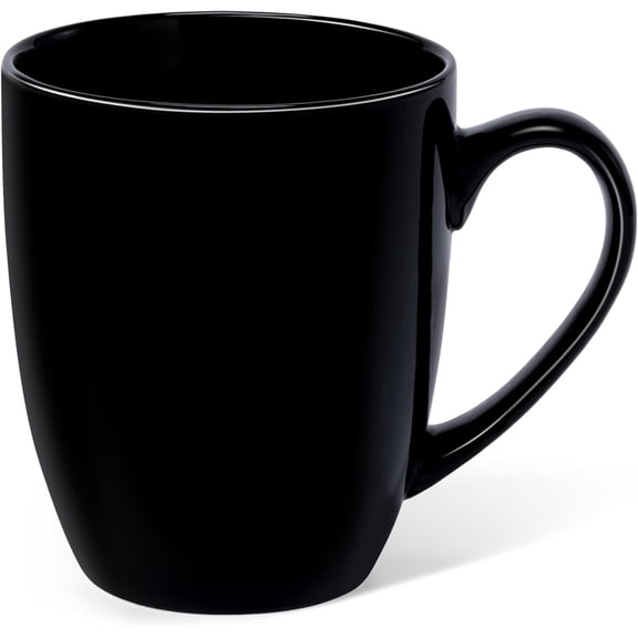 16oz Black Ceramic Coffee Mug