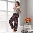 thumbnail image 4 of KLL Womens Orchids Flowers Print Pajama Pants Soft Pajama Bottoms for Women Cozy Lounge Pants, 4 of 5