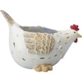 thumbnail image 2 of Hen Chicken Planter Pot, Resin Farm Animal Flower Pot for Succulents & Small Plants, Rustic Farmhouse Easter Decor for Indoor Outdoor Patio Garde, 2 of 5