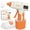 Orange, variant on Uarter Hot Glue Gun with 30 Glue Sticks 2600mAh Rechargeable Cordless Glue Gun Kit with 6 Finger Protectors for DIY Arts Crafts Working, Green
