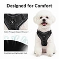 thumbnail image 4 of Exclusivo Mezcla Pet Harness and Leash Set, Adjustable Reflective Walking Dog Harness for Small Dogs, No Pull Soft Mesh Puppy Harness, Black, S, 4 of 7
