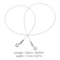 thumbnail image 2 of ULTNICE 2Pcs Picture Hanger Wire Heavy Duty for Hanging Pictures and Artwork 150.00X1.70X0.80cm, 2 of 8