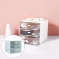thumbnail image 4 of Caja de almacenamiento de cajones con cajones Caja de almacenamiento de independiente para almacenamiento de cosméticos de joyería cuadrículas azules Sunnimix Estuche de almacenamiento, 4 of 7
