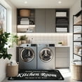 thumbnail image 4 of Kitchen rug Black Anti-Fatigue Kitchen Floor Mat – Non-Slip, Cushioned Comfort, Waterproof, Stylish Design, Perfect for Kitchen, Laundry Room, and Entryway 20x59 inch, 4 of 7