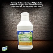 Klean Strip Green Odorless Mineral Spirits-1QT with Centaurus AZ Brush