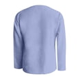 thumbnail image 5 of T-shirt à Manches Longues Col en V Décontracté Uni, 5 of 5