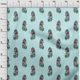 thumbnail image 2 of oneOone Organic Cotton Poplin Twill Fabric Leaves & Floral Block Fabric Prints By Yard 42 Inch Wide, 2 of 4