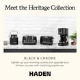 thumbnail image 6 of Haden Heritage 4 Slice Wide Toaster & Electric Water Kettle, Black & Chrome, 6 of 11