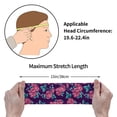 thumbnail image 4 of Lsque Rose Flowers Pattern Sweatbands Sports Headband for Men & Women - Moisture Wicking Athletic Cotton Terry Cloth Sweatband for Tennis, Basketball, Running, 4 of 9