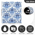 thumbnail image 6 of Dailycode Dishwasher Magnet Cover Magnetic Fridge Door Cover Home Kitchen Decor, Indigo Ornate Floral, 23"x 26", 6 of 6