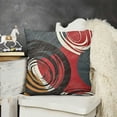 thumbnail image 2 of YINGXI  Throw Pillow Covers Modern Abstract Red and Black White Gray Pattern Retro Stripes Spiral Decorative Pillow Cases Home Decor Square Pillowcases 12x12in, 2 of 5