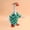 Green, variant on 6 Inch Premium Resin Desktop Goose Statue with Outfit and Hat, Funny Office Mini Table Decoration, for Entryway, Dormitory, Mini Garden