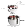 thumbnail image 4 of 2 uds. De crisol de cera para velas, antioxidante, 400ml, crisol para derretir cera, suministros para hacer velas, 4 of 8