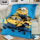 thumbnail image 4 of Manta de felpa suave con dibujos de Minions, Gru, mi villano favorito, ideal como regalo, para sala de estar, dormitorio, cama, sofá o niños., 4 of 8