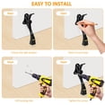 thumbnail image 4 of Tapón de puerta GoldPig Kickdown, 10 cm, ajustable, negro, 4 of 9