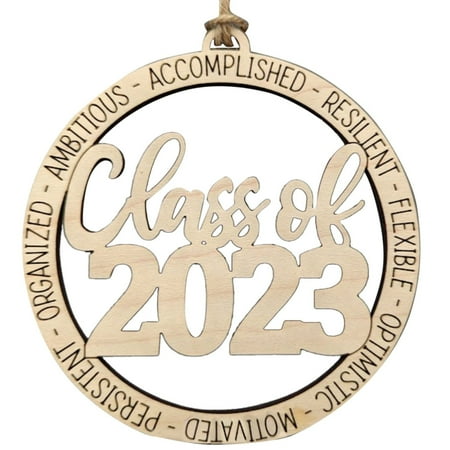 

Class Of 2023 Grad Ornament Graduation Car Charm For 2023 Senior Wooden Pendant For Graduation Season Ornament for Car Stuff for Lovers Large for Crafts Chandelier Replacement Diamond Window Set