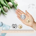 thumbnail image 4 of Cat Pocket Hug Token Long Distance Relationship Keepsake Token Double Sided Pocket Token Commemorative Coin Sign with PU Keychain for Friends Women Friendship Inspirational Gift 1.2Inch, 4 of 9