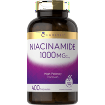Niacinamide | 1000 mg | 400 Capsules | High Potency Formula | by Carlyle
