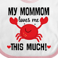 thumbnail image 4 of Inktastic Mommom Loves Me Grandson Boys or Girls Baby Bib, 4 of 4