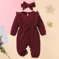 thumbnail image 4 of Durtebeua Baby Girl Clothes Outfits Outifts Long Sleeve Romper Floral Pant Set 9-12 Months, 4 of 4