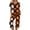 Orange, variant on Women's Halloween Lounge Set Short Sleeve Round Neck Top and Capri Pants with Pockets Ghost Print Breathable Soft Pajama Set Casual Sportswear for Daily Wear Black L