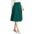 thumbnail image 5 of Allegra K Women's High Waist Knit A-Line Pleated Fared Skirt, 5 of 6