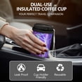 thumbnail image 5 of Thunder 18oz Double Drinking Coffee Mug – Vacuum Insulated Stainless Steel Travel Cup with Leakproof Lid, 316 Steel Thermos Tumbler for Hot & Cold Beverages, 5 of 6