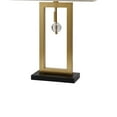 thumbnail image 3 of Contemporary Table Lamp with Rectangular Frame Base, Gold and Black - Saltoro Sherpi, 3 of 4