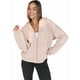 thumbnail image 3 of Sudaderas con Capucha y Cremallera para Mujer, Sudaderas Extragrandes, Conjuntos de Moda Escolar para Otoño, Chaquetas Informales, Ropa de Invierno Caqui S, 3 of 9