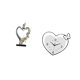 thumbnail image 5 of Reloj Romántico Con Forma De Corazón Para Pareja, Figura Creativa De Pareja, Adorno De Pared Y Escritorio Para Dormitorio, Boda, Estantería, Armario, Decoración Del Hogar Y La Oficina., 5 of 8