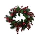 thumbnail image 2 of Anillo de vela de Navidad, corona de Navidad, decoración del hogar, adorno, corona de velas, decoración navideña para bodas en interiores Estilo G, 2 of 9