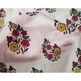 thumbnail image 4 of oneOone Silk Tabby Fabric Leaves & Floral Block Print Fabric BTY 42 Inch Wide, 4 of 4