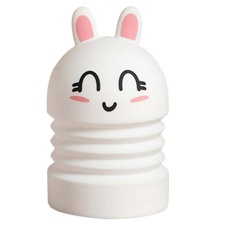 

1 Set Colorful Rabbit Small Night Lamp Kids Desktop Night Light Without Battery