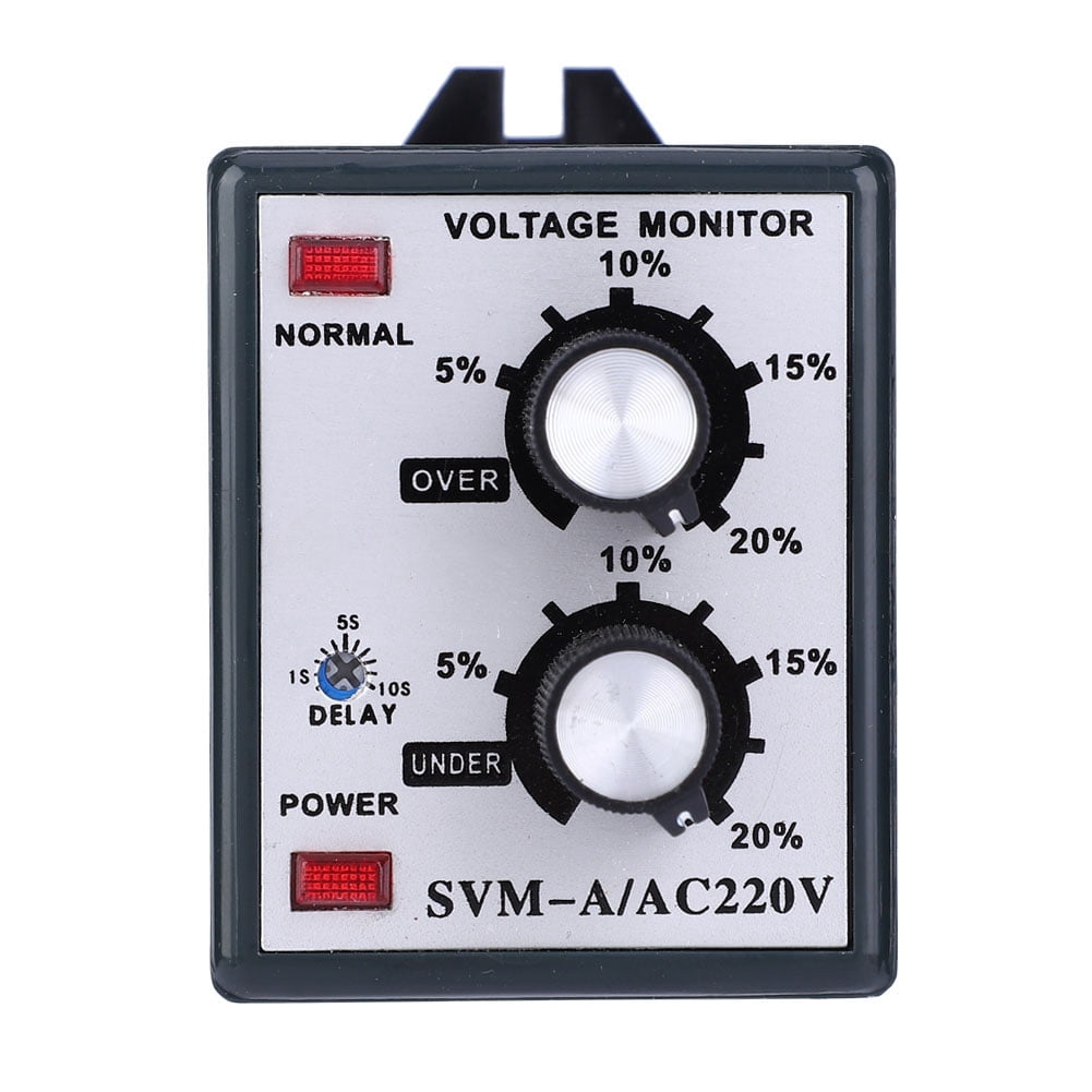 220V Undervolt & Overvolt Protection, Adjustable for Safe Electrical Performance Single Phase Voltage Monitor