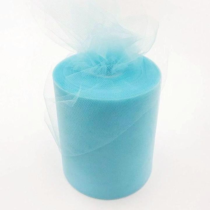 UnCommon Artistry Premium Tulle Fabric Roll 6-Inch X 100 yards (300-Feet) Light Blue