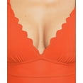 thumbnail image 6 of Womens One Piece Swimsuits Scalloped High Cut Backless Monokinis Bathing Suits, 6 of 6