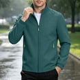 thumbnail image 2 of Cmtiyu Fashion Jackets for Men Casual Long Sleeve Stand Neck Outdoor Zip Up Green Jackets with Zip Pockets XXS-3XL, 2 of 9