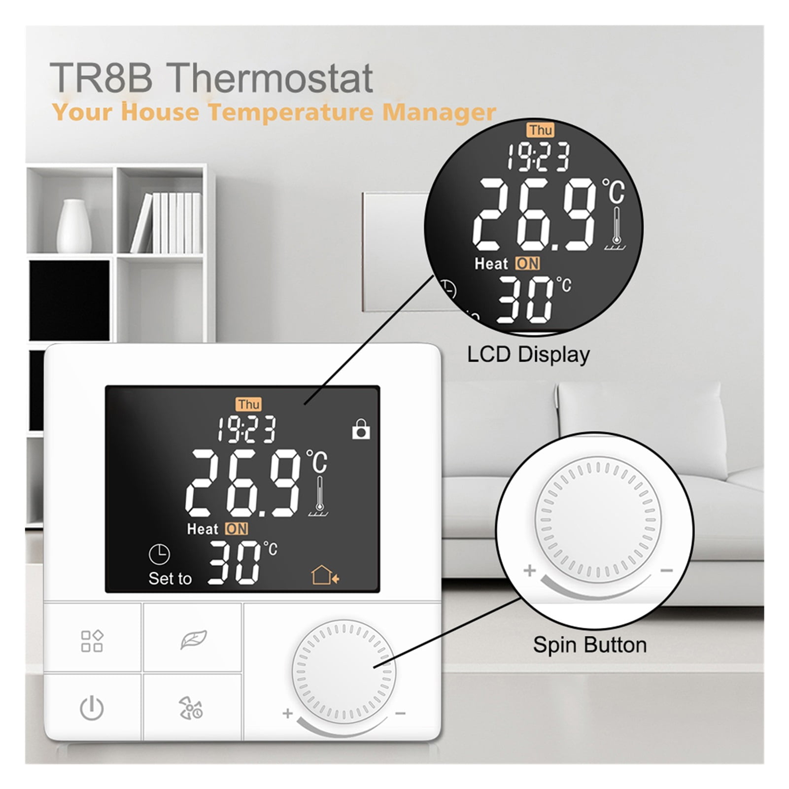 Smart Home Control Thermostat Water/Electric Floor Heating/Gas Boiler For Temperature Controller Wifi Thermoregulator ,Save Energy