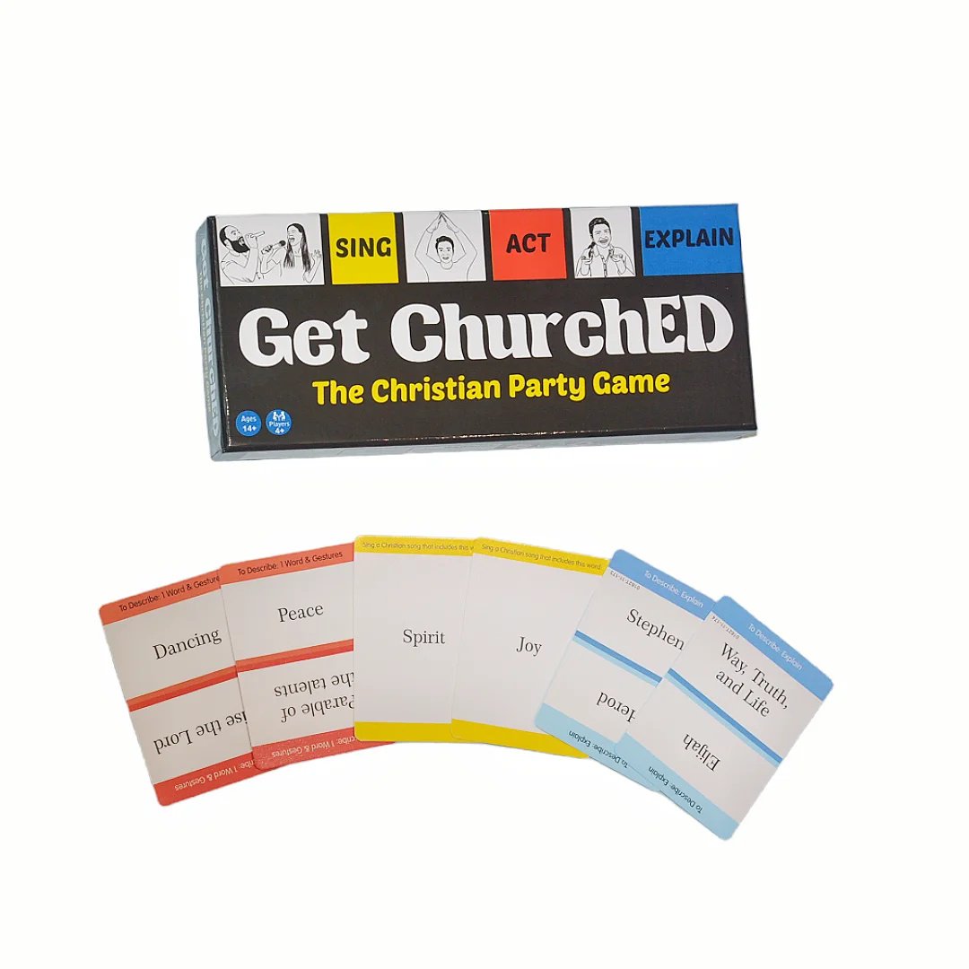 《Get Churched》Card Game Board Game Interactive Game Includes 3 Types of Gameplay Suitable for Parties Ideal as a Gift Perfect for Halloween Christmas