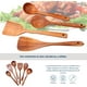 thumbnail image 4 of Juego de 6 Cucharas de Madera Bluelander Teca, 4 of 5